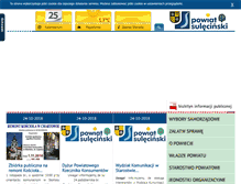 Tablet Screenshot of powiatsulecinski.pl